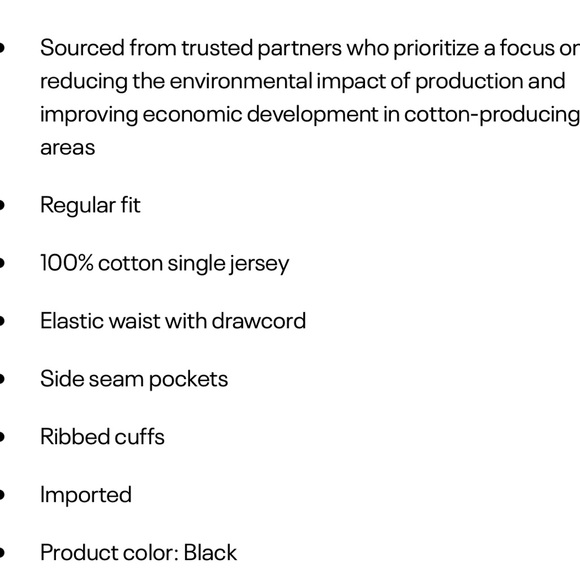 Reebok Identity Fleece Black Jogger Sweatpants - Picture 6 of 10